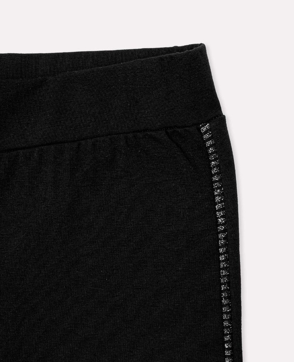 Leggings in cotone elasticizzato con fascia glitter 4829 Moda JADEA