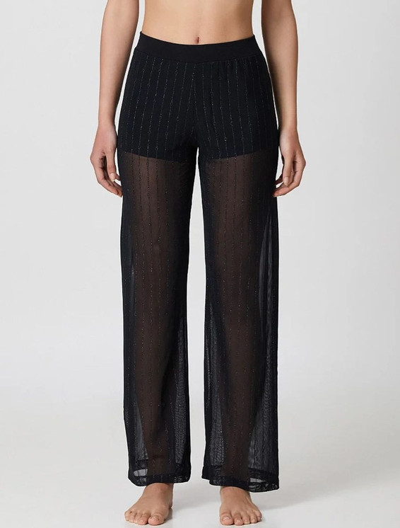 Pantalone in tulle trasparente e glitter con culotte 4826 Moda JADEA