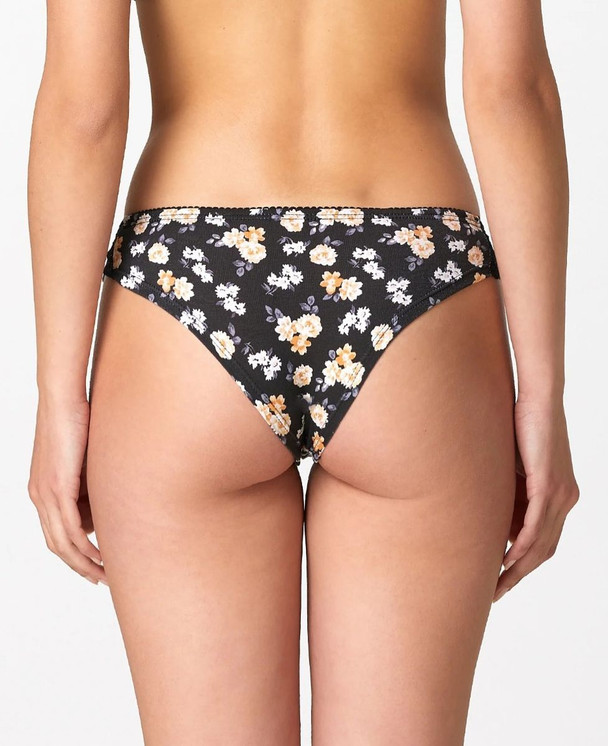 6 Pezzi Brasiliana Donna in cotone elasticizzato fantasia floreale con pizzo 6544 JADEA