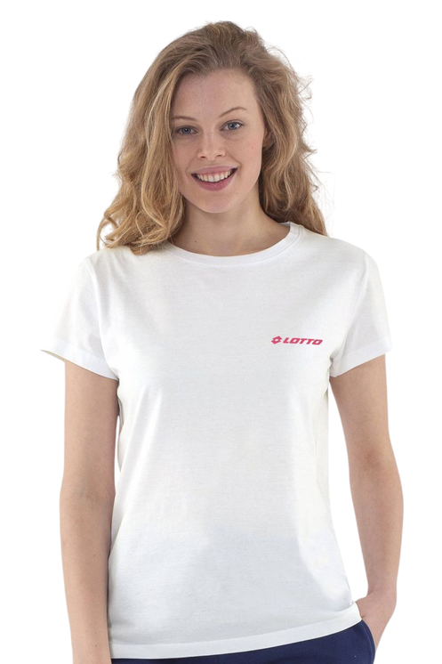 Lotto Shirt Donna Manica Corta in Cotone con Logo Lotto - Art. LA1011