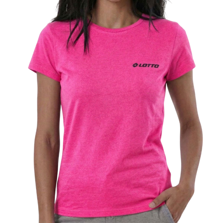 Lotto Shirt Donna Manica Corta in Cotone con Logo Lotto - Art. LA1011