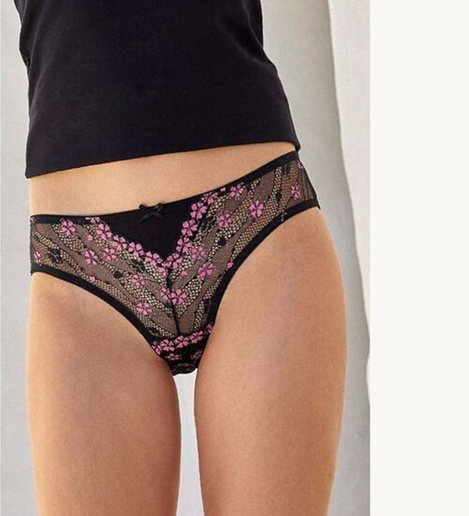 6 Pezzi Slip Donna semitrasparente 6521 JADEA