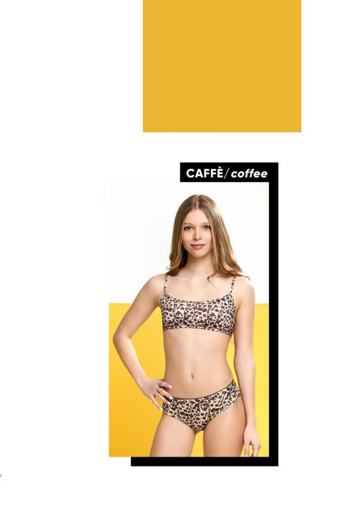 Coordinato ragazza slip + brassiere in cotone 4821 JADEA