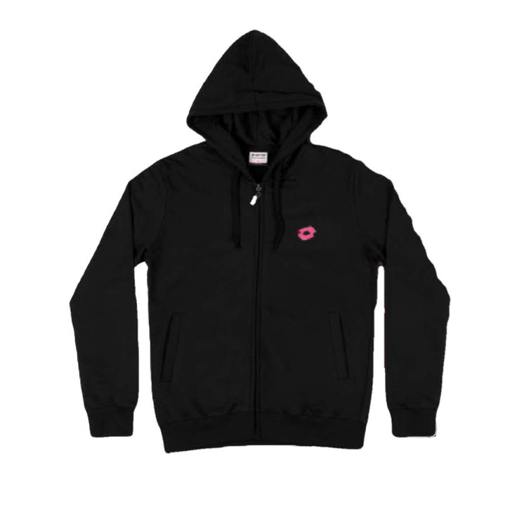 Maglia Donna Full Zip Cappuccio Manica Lunga Lotto LA1019 in Cotone