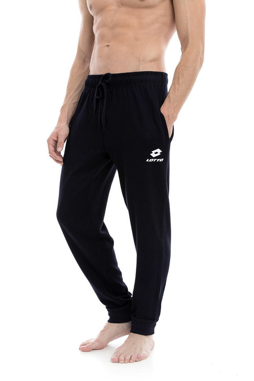 Lotto Pantalone tuta uomo in Cotone Leggero con logo LA1102