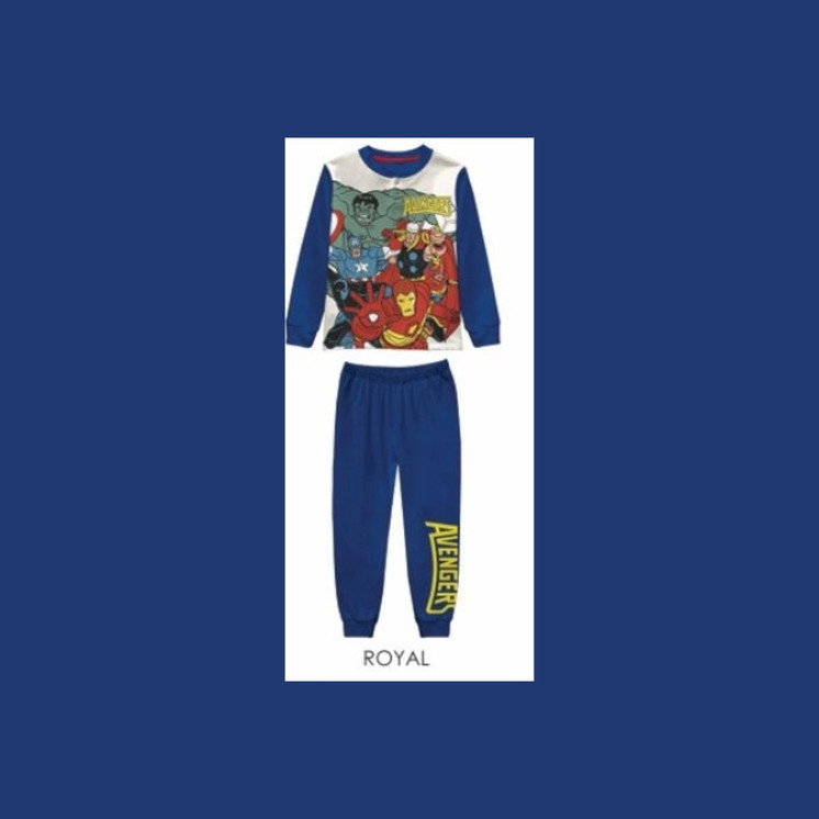 Pigiama bambino in cotone felpato MV40M7623 AVENGERS SABOR