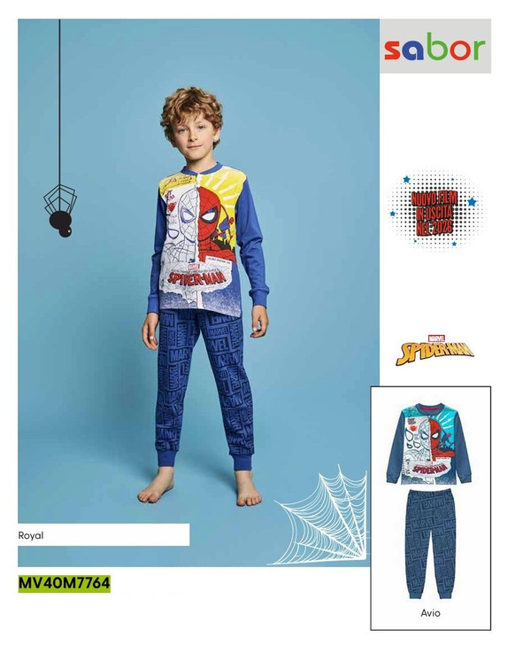 Pigiama bambino lungo in cotone estivo  MV40M7764 SPIDERMAN