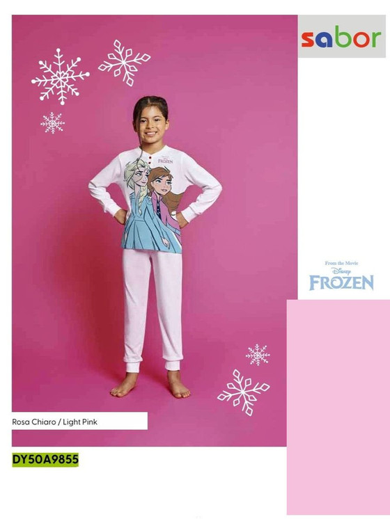 Pigiama bambina lungo in cotone estivo DY50A9855 FROZEN