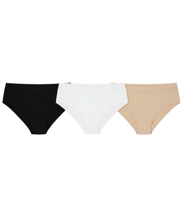 Intimidea (pacco da 3) Slip Culotte Invisibili in Microfibra 310353 Made in Italy