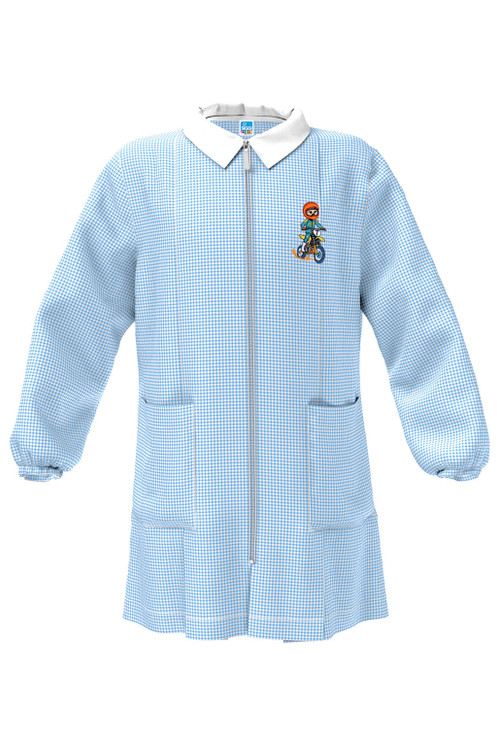 Siggi 33GR4356 Grembiule Scuola Asilo Bambino Con Zip Frontale