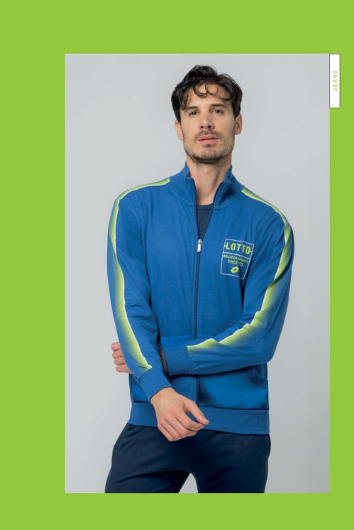 Tuta uomo full zip in cotone leggero  estivo LA1080 LOTTO