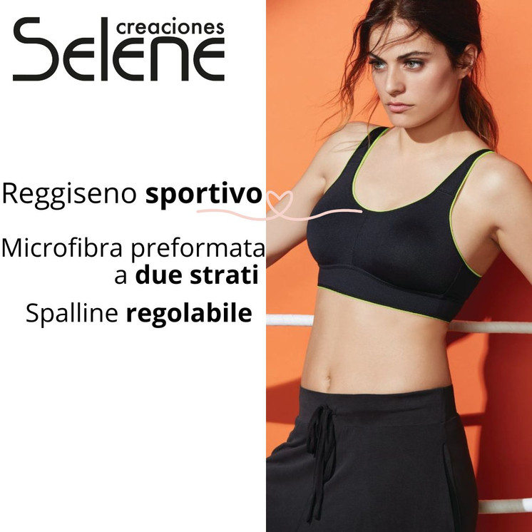 Creaciones Selene Gina Reggiseno Sportivo Donna Senza Ferretto in Microfibra