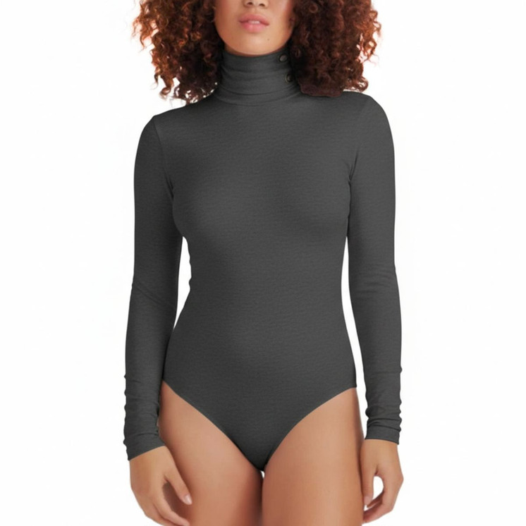 Bellissima Body Donna a Lupetto manica lunga in microfibra elasticizzata 095 