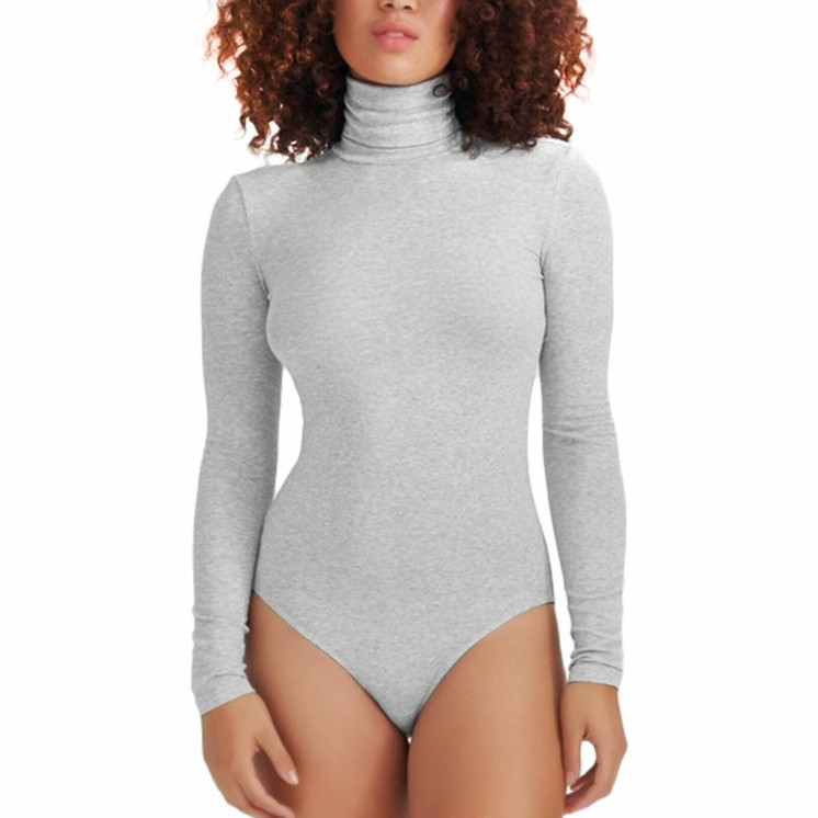 Bellissima Body Donna a Lupetto manica lunga in microfibra elasticizzata 095 