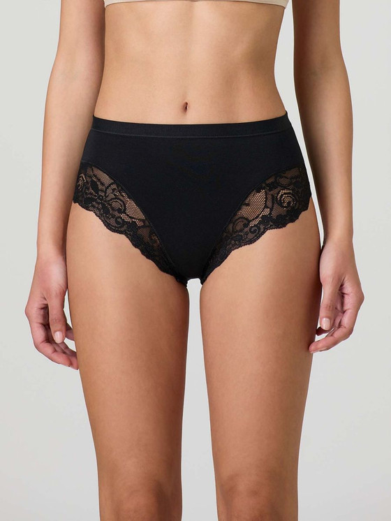 6 Pezzi Slip Donna Jadea 521 in Cotone con bordi in Pizzo
