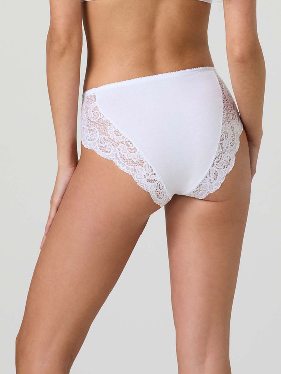 Jadea (6 Pezzi) Slip Donna in Cotone con bordi in Pizzo 530