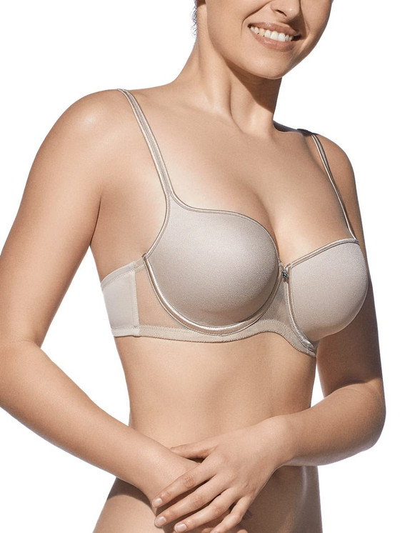 Creaciones Selene Rubi Reggiseno Donna in Microfibra con Ferretto e Coppe Imbottite