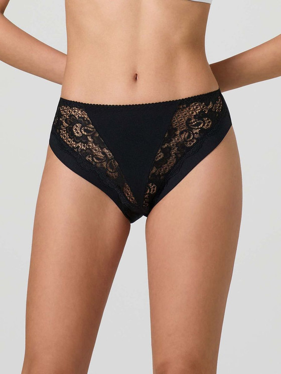 Jadea (6 Pezzi) Slip Donna vita midi con Pizzo in cotone modal 788