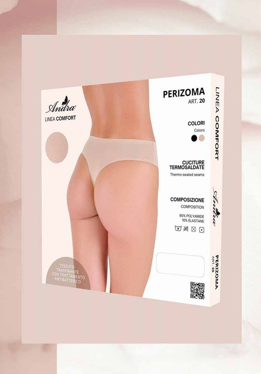 Andra Perizoma donna (6 pezzi) invisibile traspirante e antibatterico Linea comfort 20