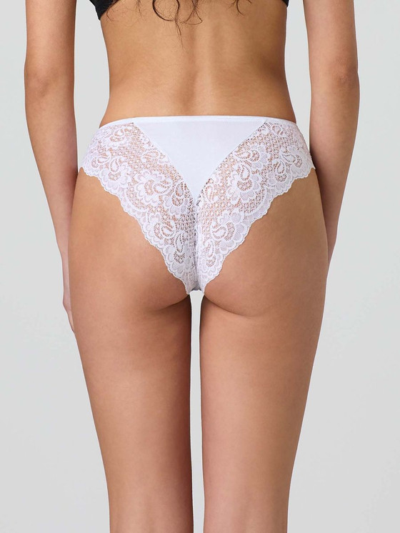 6 Pezzi Slip Donna Jadea 789 in Cotone con bordi in Pizzo