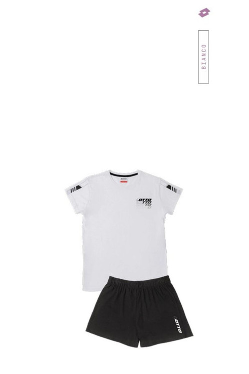 LOTTO Pigiama donna in cotone estivo mezza manica LP5252