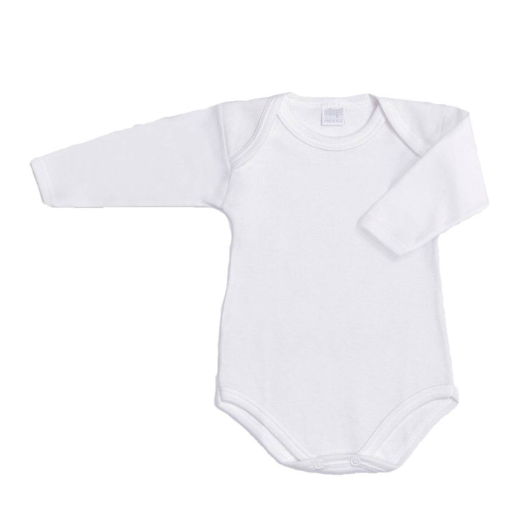 2 Body Neonato Neonata Manica Lunga Ellepi AF890 in Cotone Interlock
