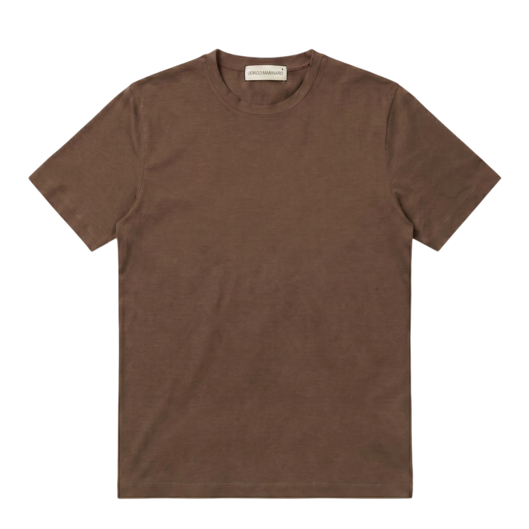 BORGO MARINARO Shirt uomo mezza manica girocollo in 100% cotone Made in Italy POSILLIPO