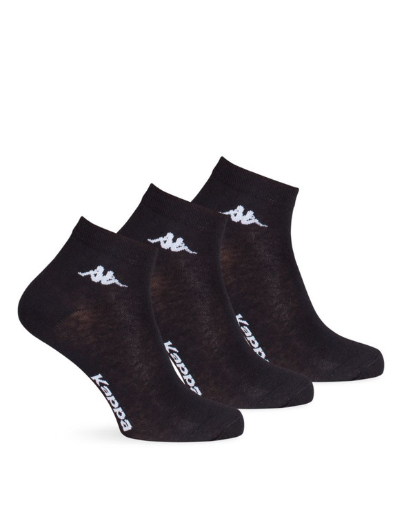 6 Paia Calza Corta Unisex Kappa K004 in Jersey di Cotone. Ideale per lo Sport