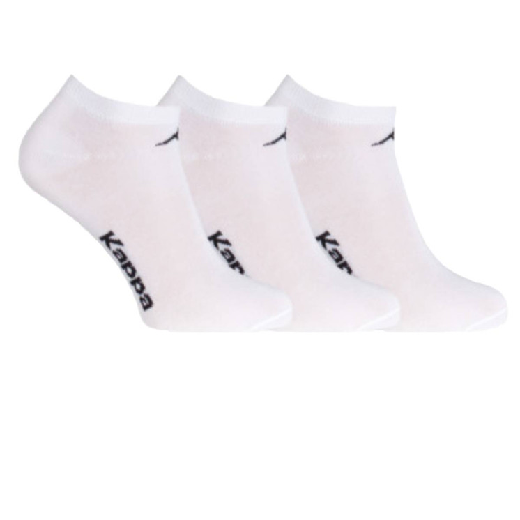 3 Paia Calza Unisex Fantasmino Kappa K006 Jersey di Cotone. Ideale per lo Sport