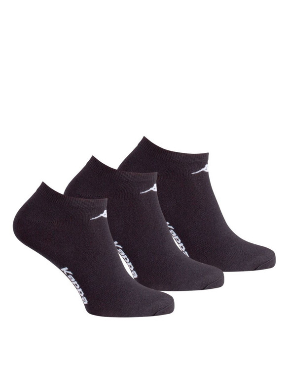 3 Paia Calza Unisex Fantasmino Kappa K006 Jersey di Cotone. Ideale per lo Sport
