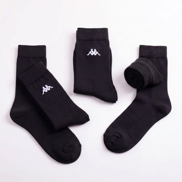 6 Paia Calza Corta Uomo e Donna Kappa K546 in Jersey Cotone. Ideale per lo Sport
