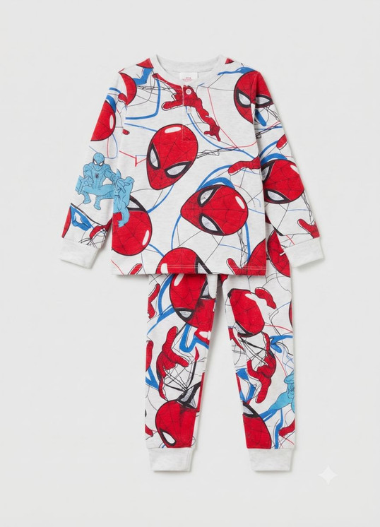 SPIDERMAN Pigiama bambino manica lunga in cotone interlock MV40M7803