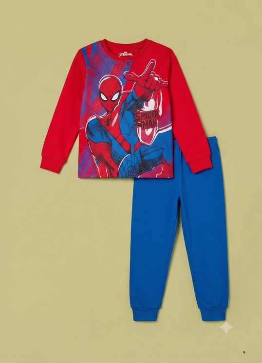 SPIDERMAN Pigiama bambino manica lunga in cotone interlock MV40M7803