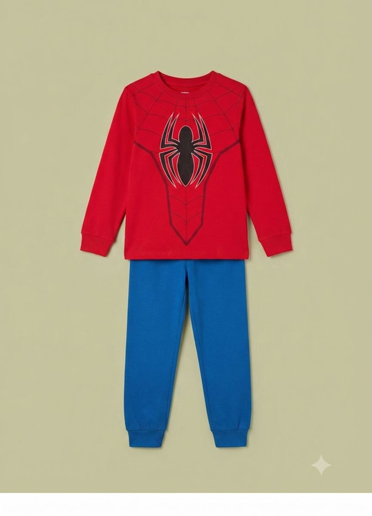 SPIDERMAN Pigiama bambino manica lunga in cotone interlock MV40M7801 SABOR