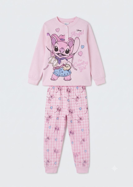 STITCH Pigiama bambina manica lunga in cotone interlock DY50L8958