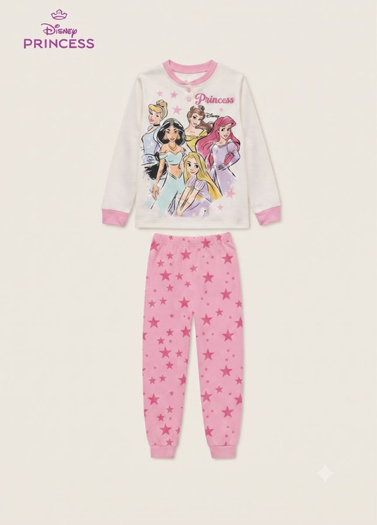 PRINCESS Pigiama bambina manica lunga in cotone interlock DY50A5492 SABOR
