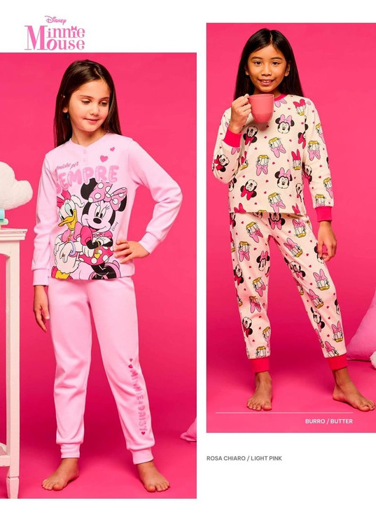 MINNIE Pigiama bambina manica lunga in cotone interlock DY50L8953