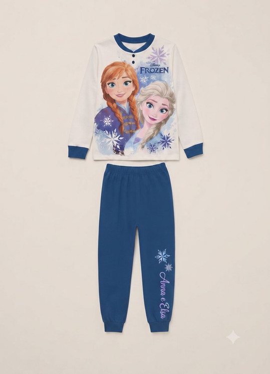 FROZEN Pigiama bambina manica lunga in cotone interlock DY50A5495 SABOR