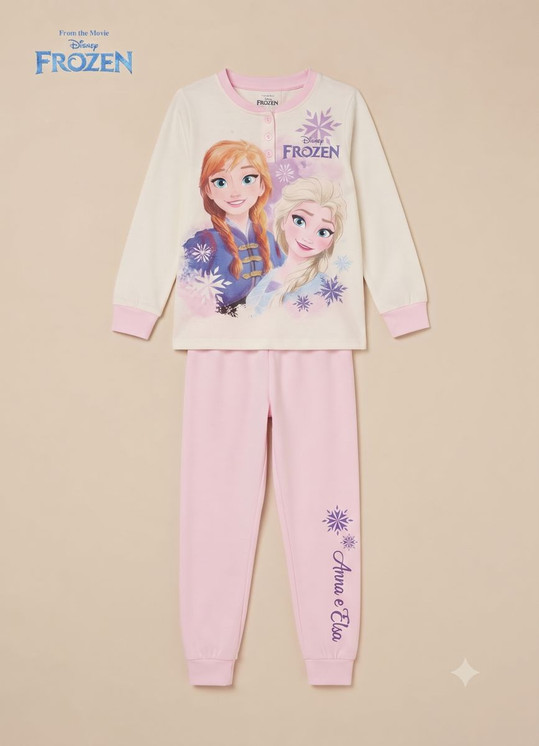 FROZEN Pigiama bambina manica lunga in cotone interlock DY50A5495 SABOR