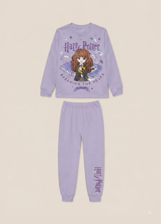HARRY POTTER Pigiama bambina manica lunga in cotone interlock WB50L8963 SABOR
