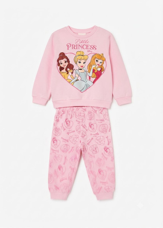 PRINCESS Pigiama neonata manica lunga in cotone interlock DY32U0205 SABOR
