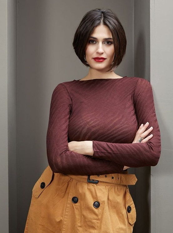 MySublyme Maglia donna scollo tondo in cashmere manica lunga 1468