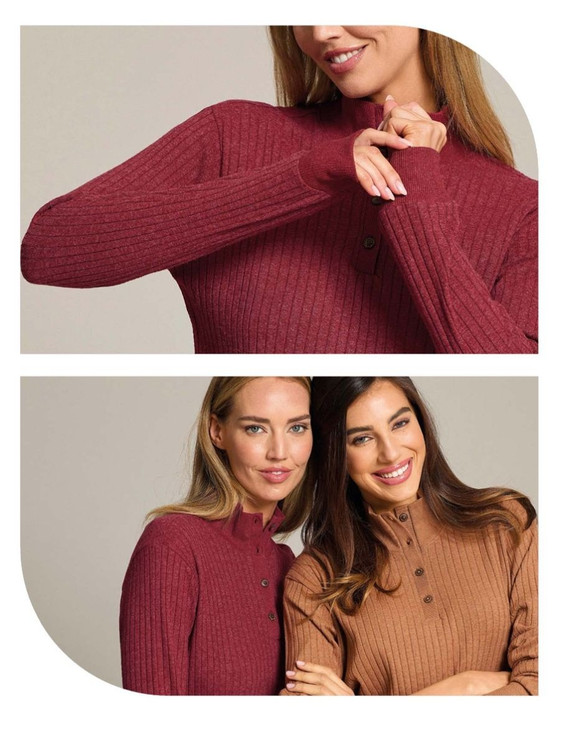 Jadea Pigiama Donna Invernale Lungo in Misto Cotone 5294