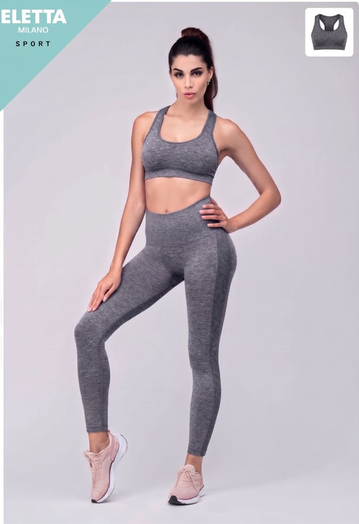 Eletta Milano Top Sportivo Donna Seamless in Microfibra EL-F121