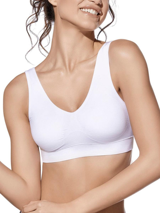 Creaciones Selene Louise Reggiseno Sportivo Senza Cuciture e Senza Ferretto con Coppe Estraibili