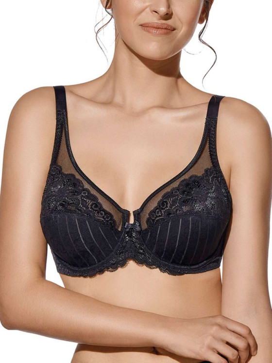 Creaciones Selene Mariluz Reggiseno a Balconcino con Ferretto in Pizzo Non Imbottito