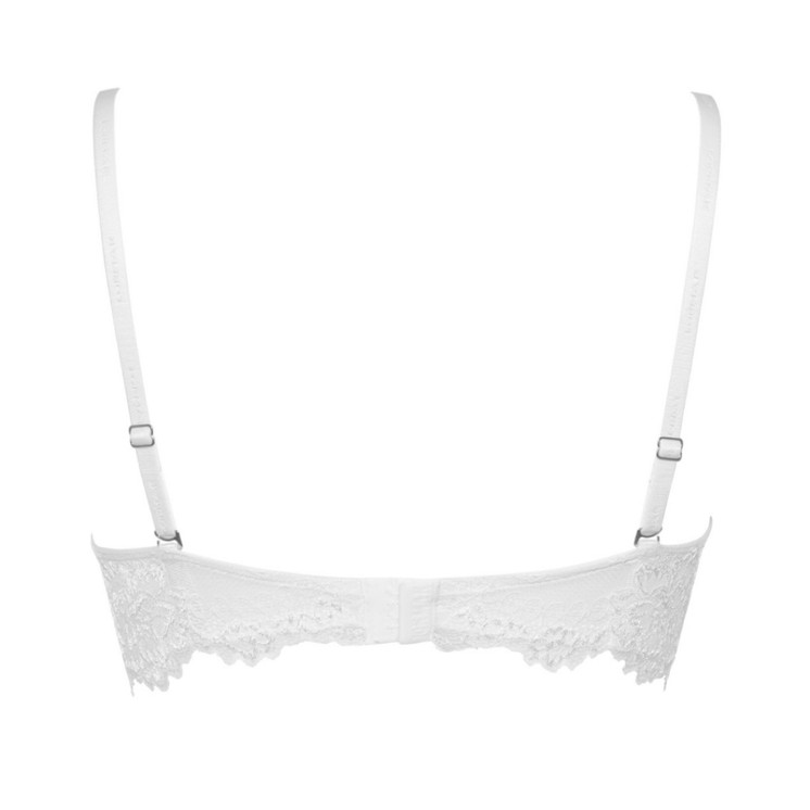 LORMAR Deluxe Reggiseno Donna in Pizzo con Ferretto fascia a Balconcino (Coppa B)