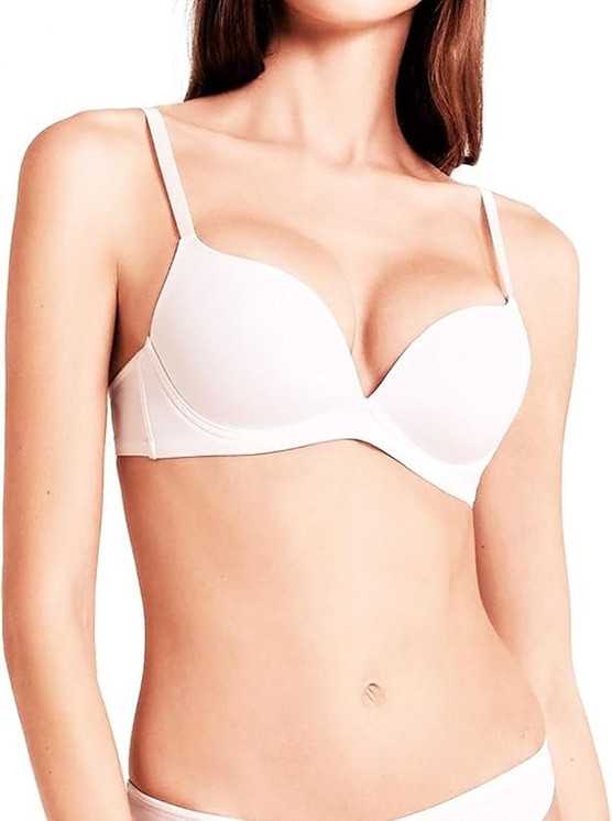LORMAR Desiderio Reggiseno a balconcino push up senza ferretto 1 taglia in più (Coppa B)