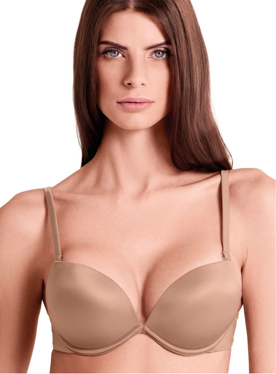 LORMAR Double Reggiseno con ferretto Super Pushup +2 in microfibra