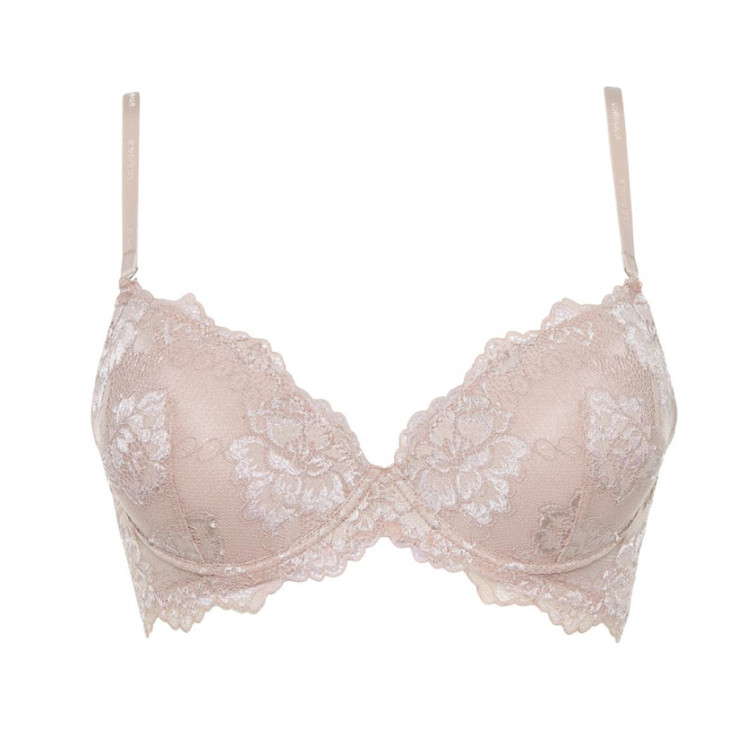 LORMAR Prestige Reggiseno Donna Push up Balconcino in Pizzo con Ferretto (Coppa B)